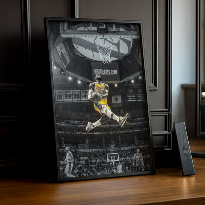 Cadre photo NBA - Lebron James Dunk
