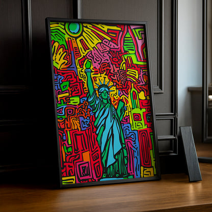 Cadre photo Keith Haring Liberty