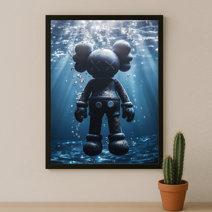Poster Kaws - Nage