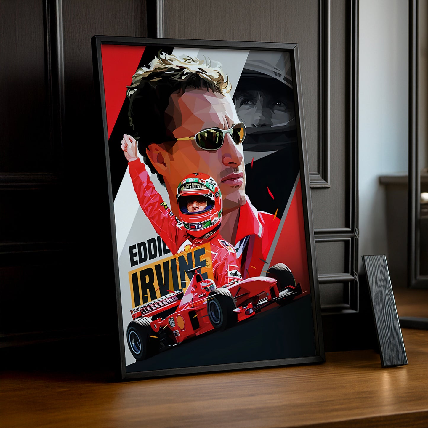 Cadre photo Eddie Irvine Formule 1