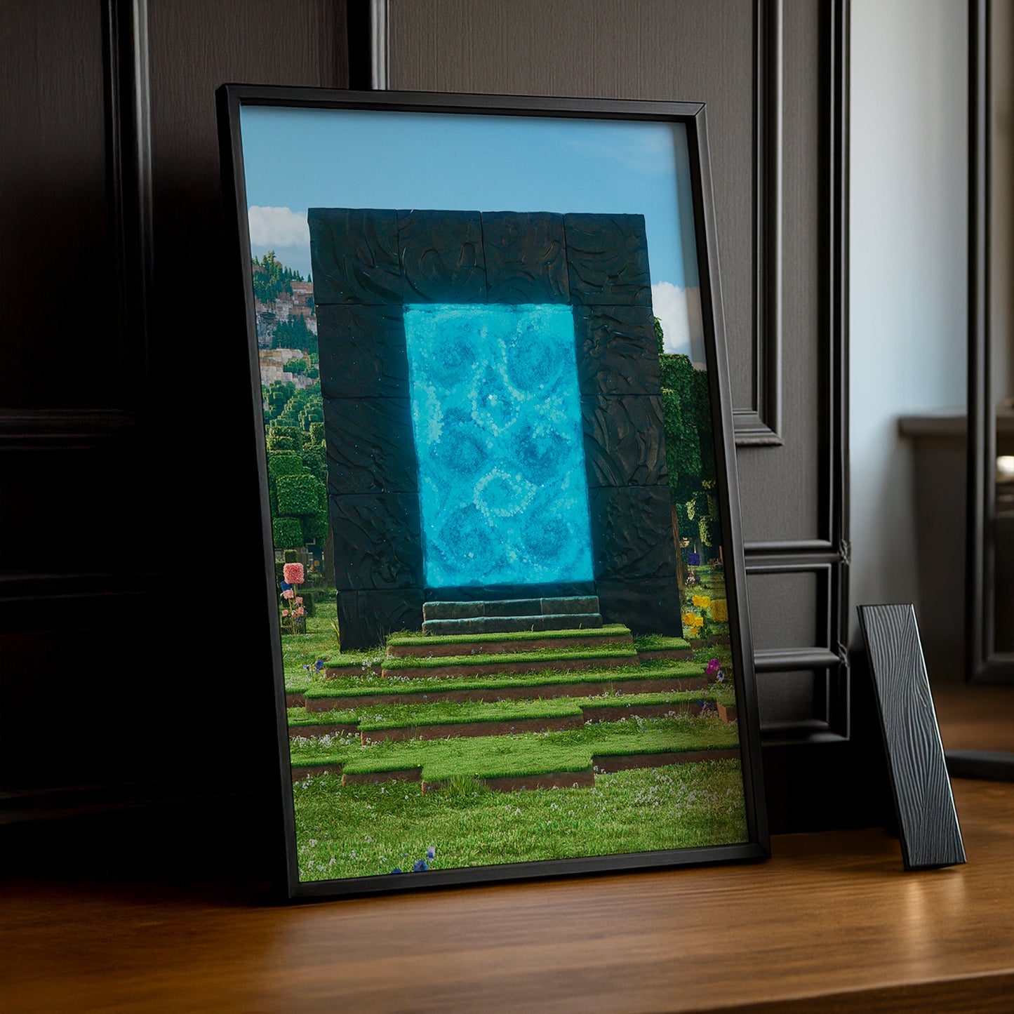 Cadre photo Minecraft - Portail