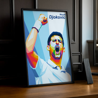 Poster Photo Tennis - Novak Djokovic Illustration
