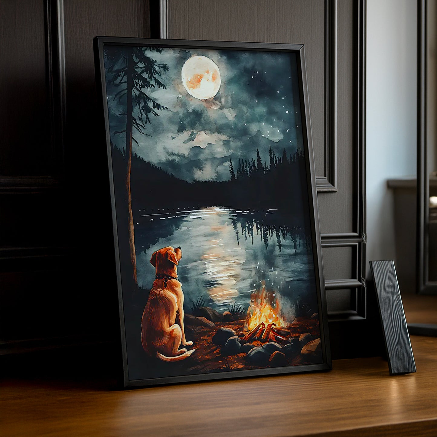 Cadre Photo Chien - Lac