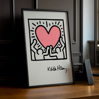 Cadre photo Keith Haring Heart