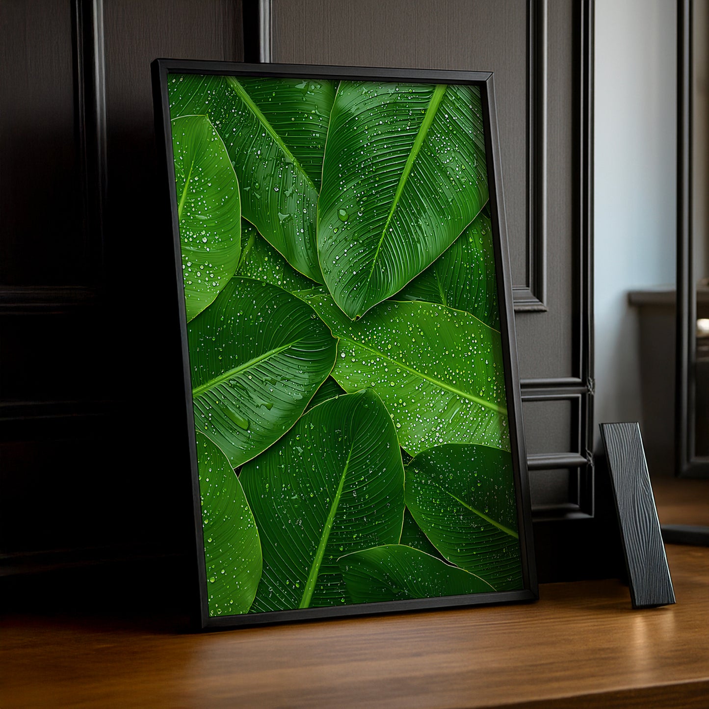 Poster Naturel - Feuille verte