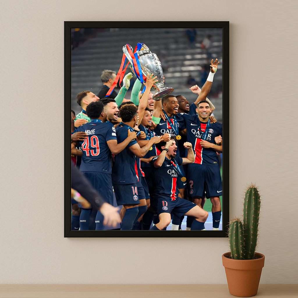 Cadre photo Paris Saint-Germain Célébration LDC