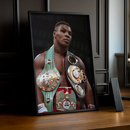 Cadre Photo Boxe - Mike Tyson Ceinture