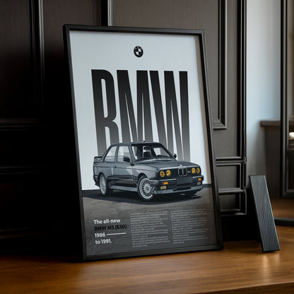 Poster Voitures - BMW M3 E30