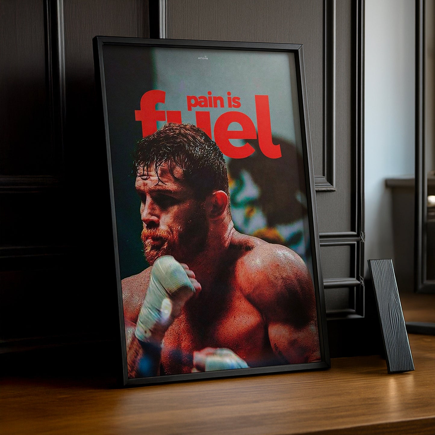 Cadre Photo Boxe - Canelo "Pain Is Fuel"