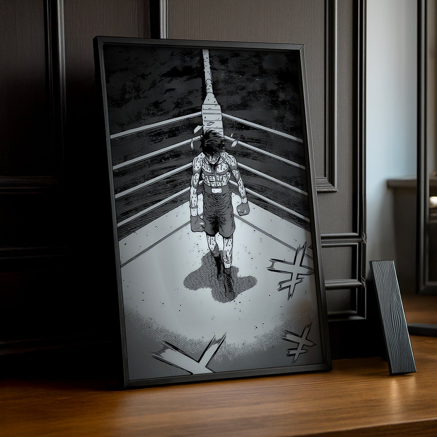 Cadre Photo Hajime no Ippo - Makunouchi Ippo Noir et Blanc