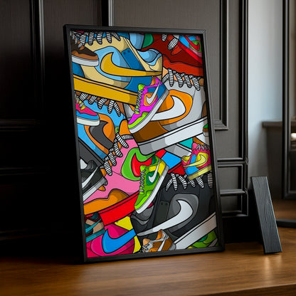 Cadre photo Nike Dunks Illustration