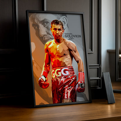 Cadre Photo Boxe - Gennady Golovkin Illustration