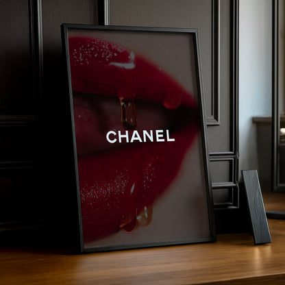 Poster Photo Chanel - Aesthetic Lips
