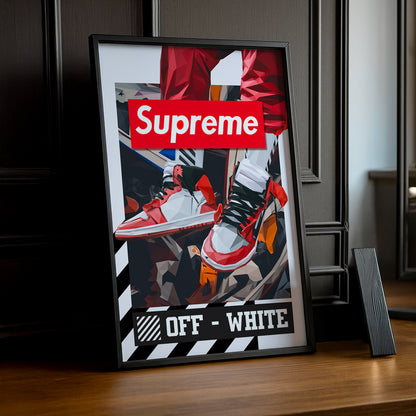 Cadre photo Off-White x Supreme