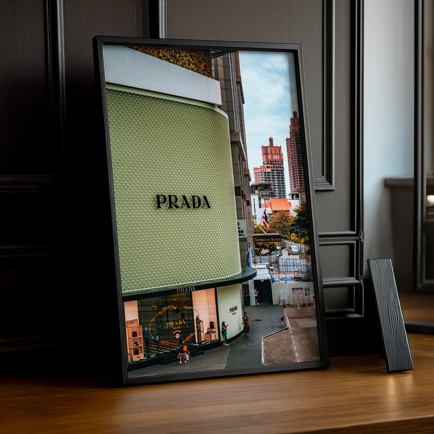 Cadre Photo Prada - Devanture vert