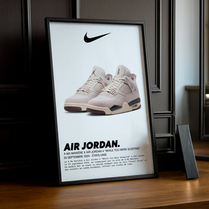 Air Jordan 4 x A Ma Manière „While You Were Sleeping“-Fotorahmen 