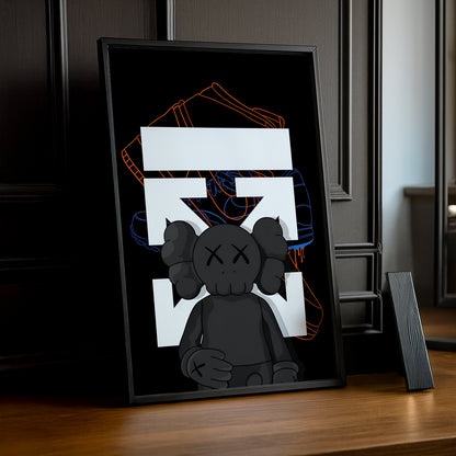 Cadre photo Off-White x Kaws