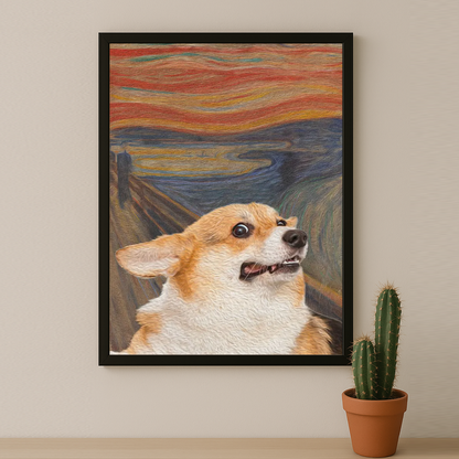 Peinture chien - Poster