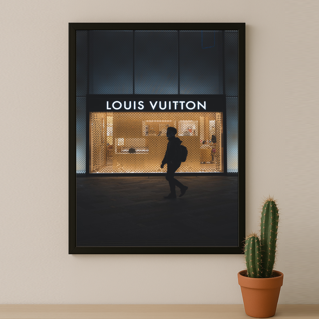 Cadre photo Louis Vuitton by night