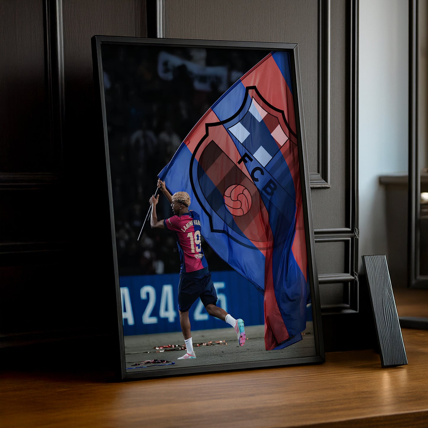 Poster encadrée FC Barcelone - Lamine Yamal FCB