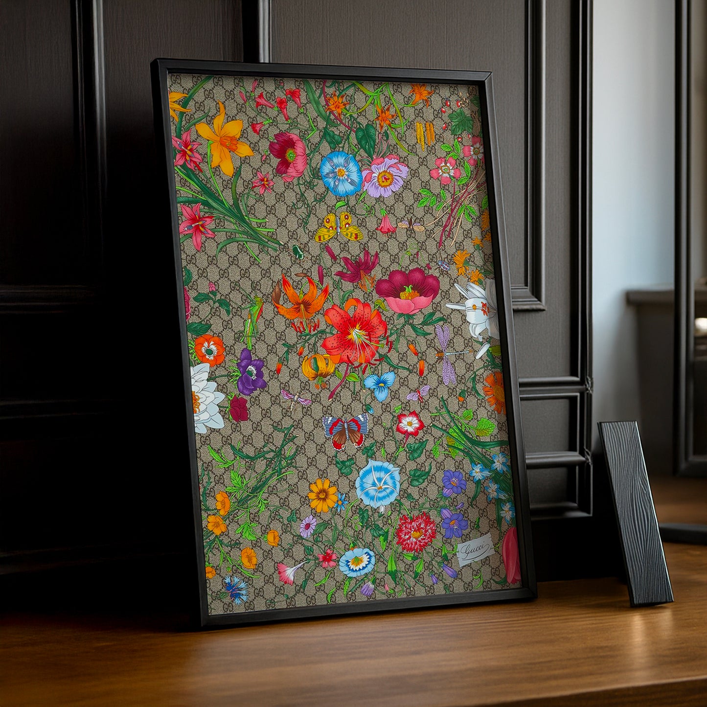 Cadre Photo Gucci - Monogram Flowers