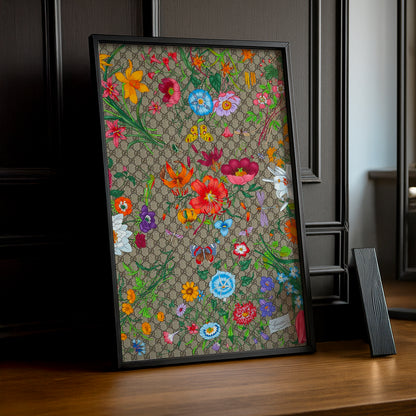 Cadre Photo Gucci - Monogram Flowers