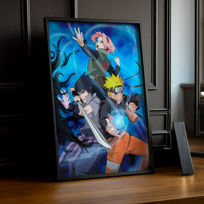 Cadre Photo Naruto - Group Fight Pose