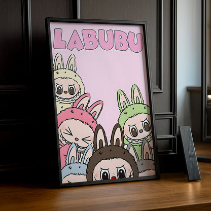 Cadre Photo Labubu - Rose