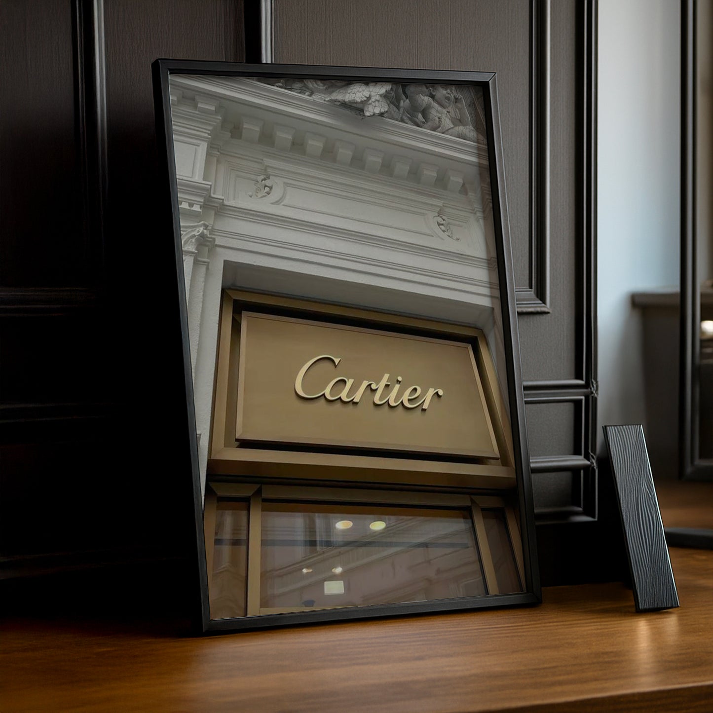 Cadre photo Cartier - Devanture en or