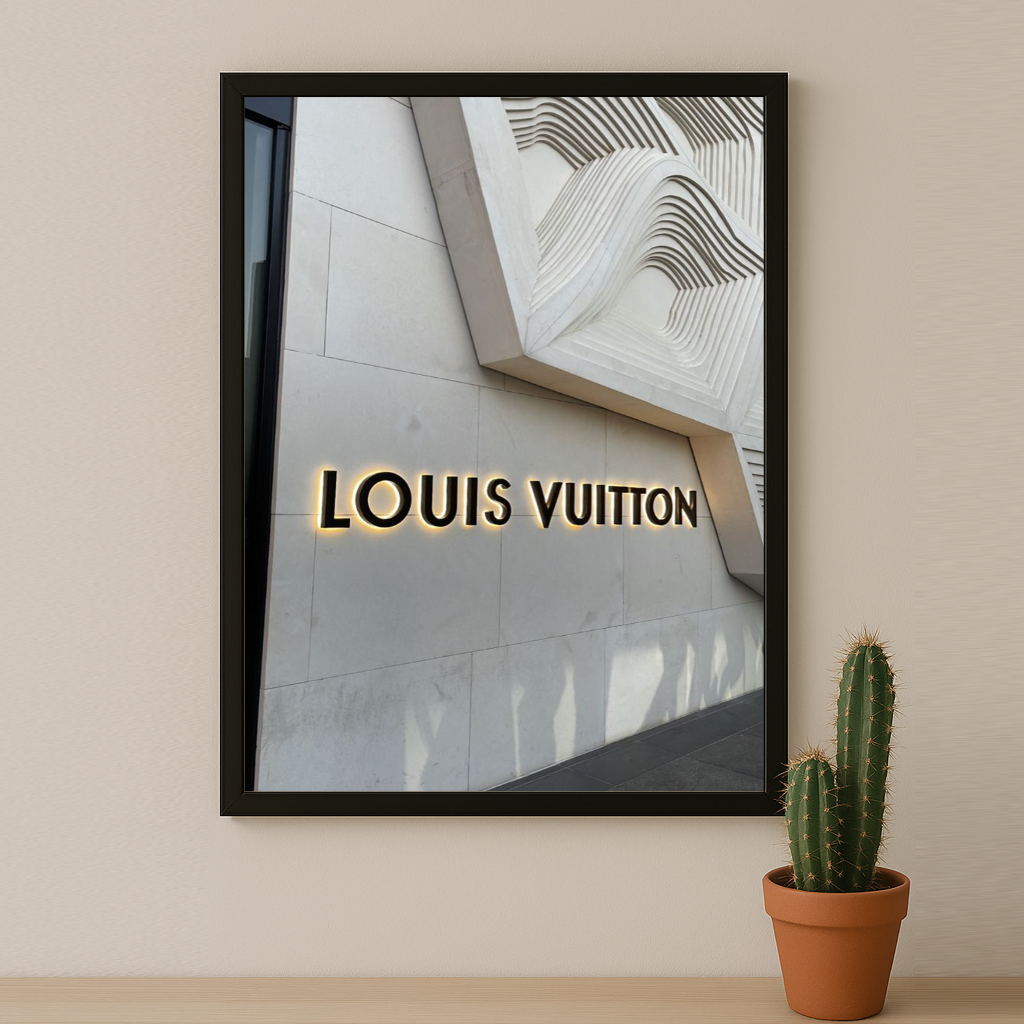 Cadre photo Louis Vuitton devanture