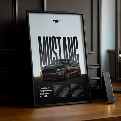 Poster Voitures - Ford Mustang 2015