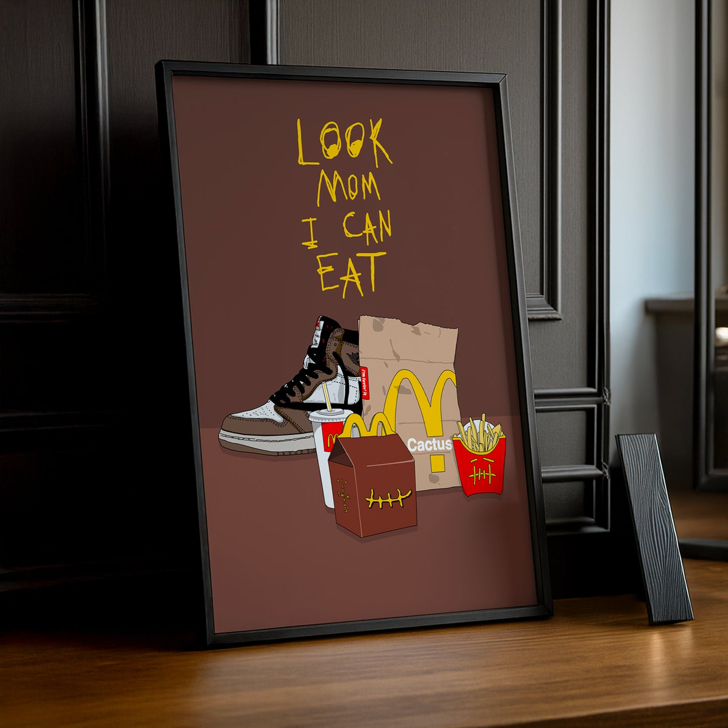 Cadre photo Look Mom I Can Eat