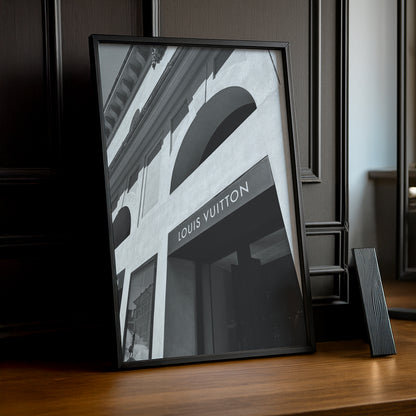 Cadre photo Louis Vuitton devanture Paris