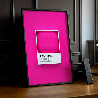 Cadre Photo Pantone Étiquette - Knockout Pink
