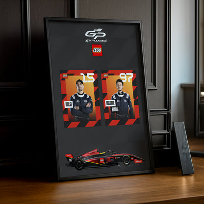Cadre Photo GP Explorer Djilsi x Maxime Biaggi Lego