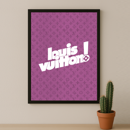 Cadre photo Louis Vuitton Pink