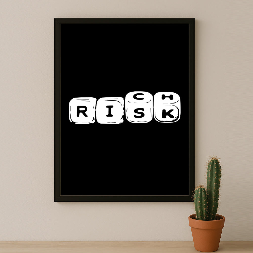 Cadre photo Motivation - Risk, Rich