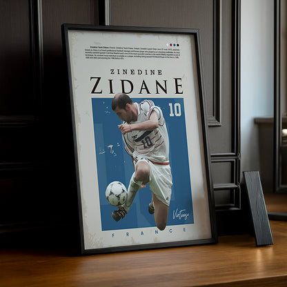 Cadre photo de Zinédine Zidane