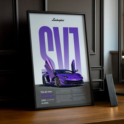 Poster Voitures - Lamborghini Aventador SVJ