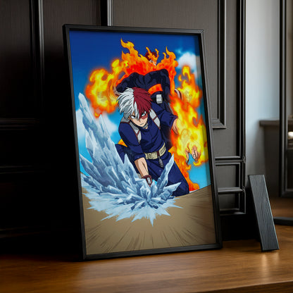 Cadre Photo My Hero Academia - Todoroki x Endeavor