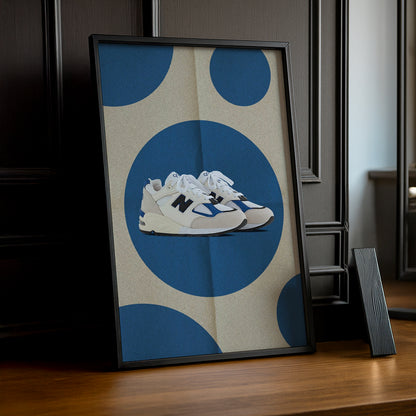 Cadre Photo New Balance - Beige & Bleu