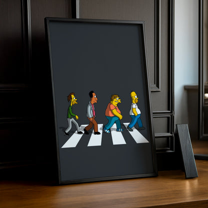Cadre Photo Les Simpsons - Passage Piéton