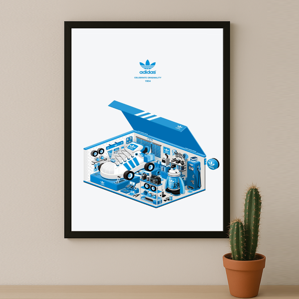 Cadre photo Adidas - Sneakers