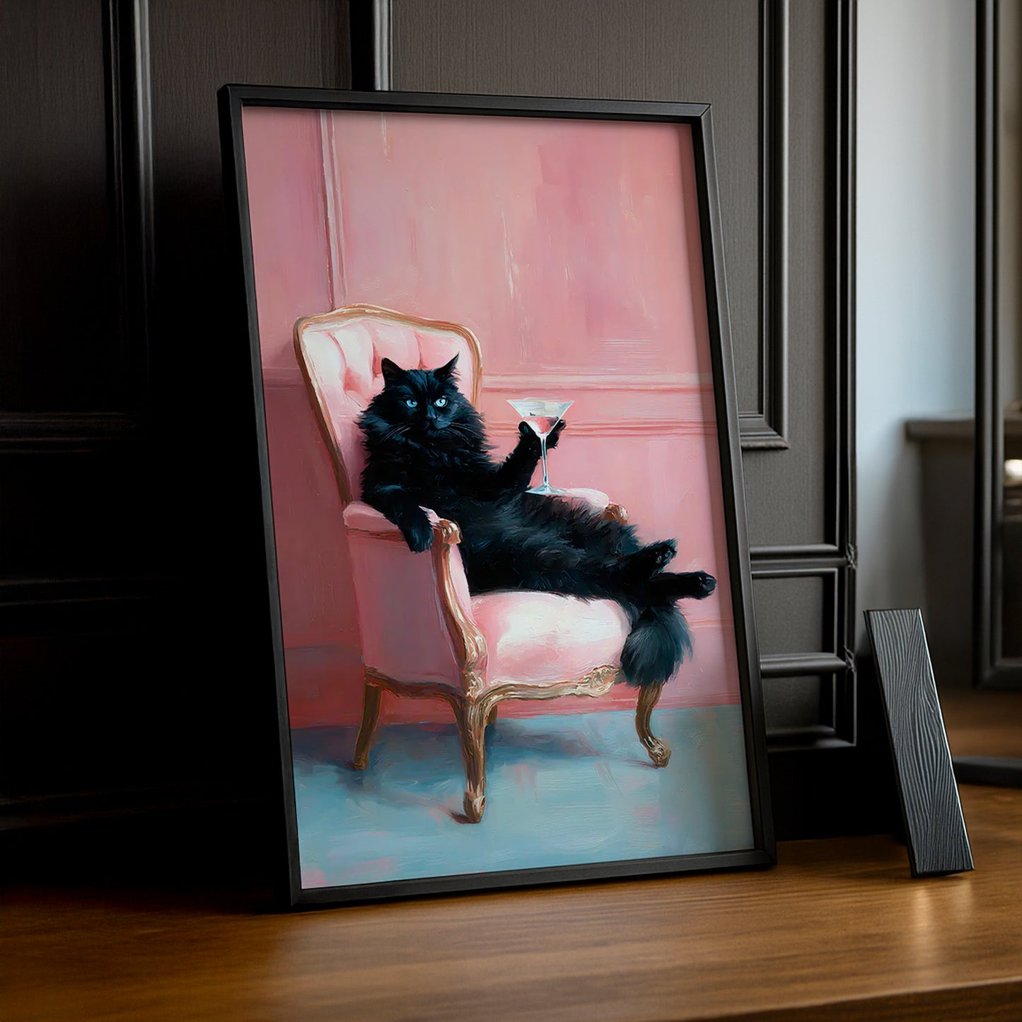 Cadre Photo Chat - Sofa Rose