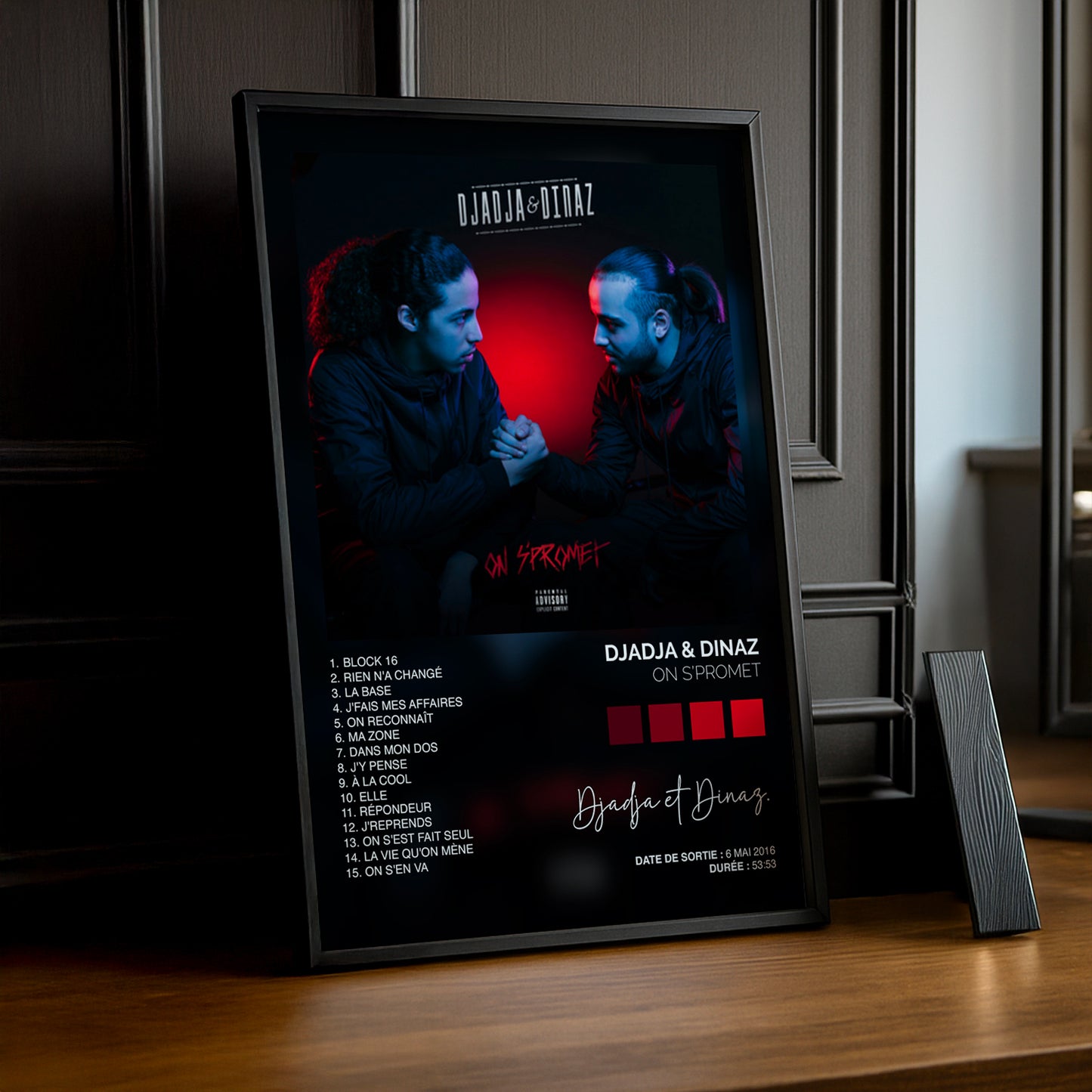 Cadre photo Album Musicaux - On S'Promet de Djadja & Dinaz