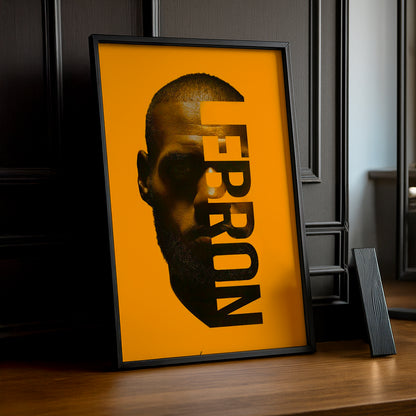 Cadre photo NBA - Lebron Orange