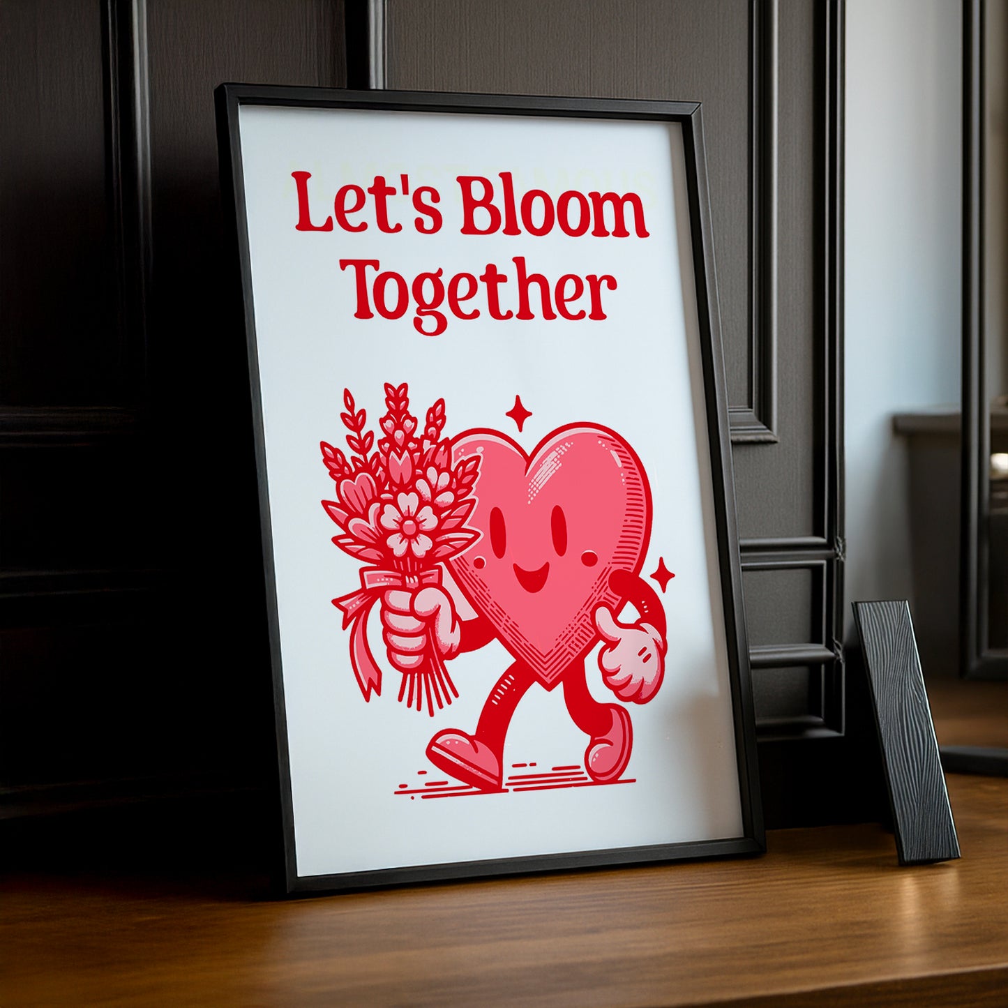 Cadre photo Citation - Let's Bloom Together