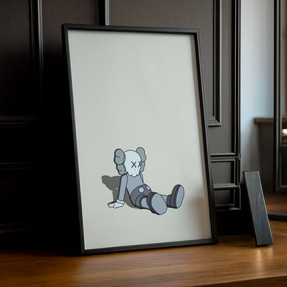 Poster Kaws assis