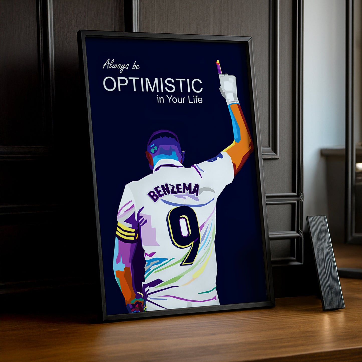 Cadre Photo Karim Benzema Real Madrid – Affiche HD Encadrée Papier Premium