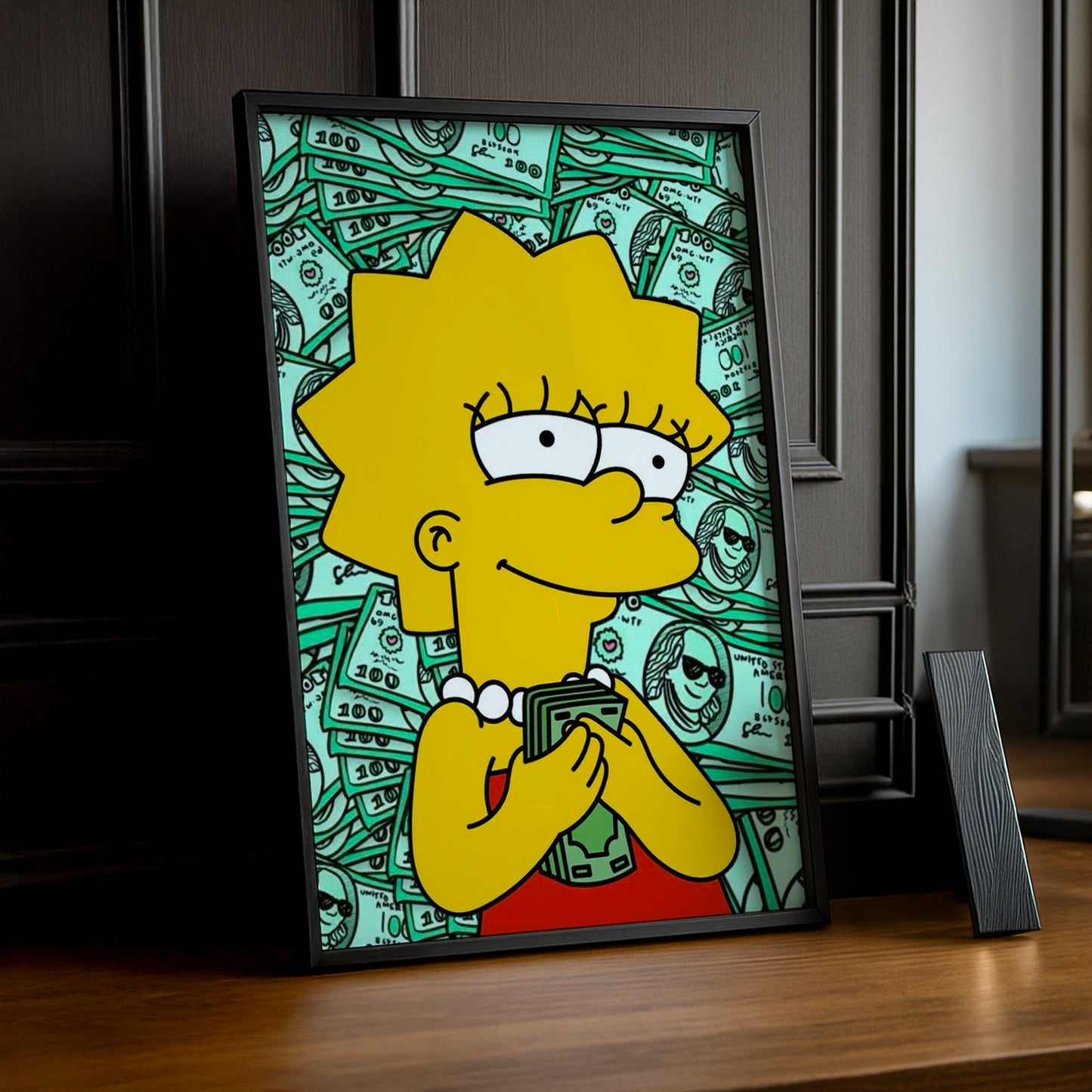 Cadre Photo Les Simpsons - Lisa Simpson Dollars